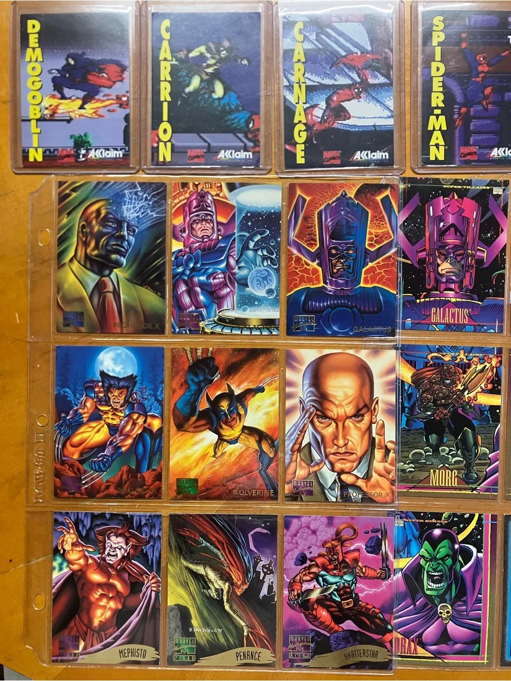 Vintage 90s Marvel Trading Card Lot Maximum Carnage Promo